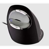 Evoluent VMDS Ergonomic Mouse with Grooved Buttons for Natural Fingertip Rest