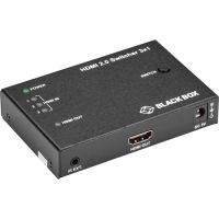 Black Box VSW-HDMI2-3X1 HDMI 2.0 3x1 Video Switch Easy Switching Between HDMI Sources to 1 Display