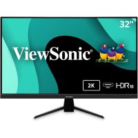 ViewSonic VX3267U-2K - 32" 2K QHD Thin-Bezel IPS Monitor with 65W USB-C, HDMI, DP and HDR10