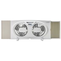 Lasko Twin Window Fan with 2 Speeds, W07350, White
