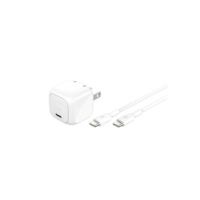Belkin WCA008dq1MWH-B6 30W Portable Cubic USB-C Wall Charger w/ USB-C Cable - 1xUSB-C - Foldable Prongs - Power Adapter - White