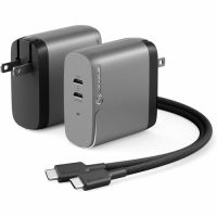 ALOGIC WCG2X68SGR-US 2x68 Rapid Power 68W GaN Charger - Space Grey