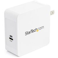 StarTech WCH1C USB C Wall Charger, 60W PD with 6ft/2m Cable, Portable USB Type C Laptop Charger, Universal Adapter, USB