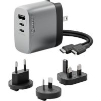 ALOGIC WCM3X67-SGR 3x67 Rapid Power 67W Multi-Country GaN Charger - Space Grey