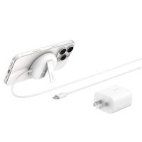 Belkin WIA011ttWH Qi2 15W Magnetic Wireless Charging Pad/Stand (White)