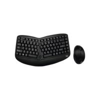 Adesso Tru-Form Wireless Ergo Mini Keyboard & Mouse - WKB-1150CB