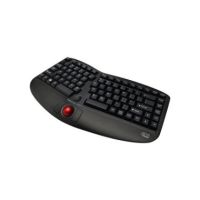 Adesso Tru-Form Media 3150 Wireless Ergo Trackball Keyboard (Black) - WKB-3150UB