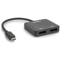ROCSTOR Y10A201-B1 Premium USB-C to Dual DisplayPort 4K 60Hz Multi-Monitor