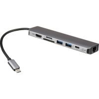 ROCSTOR Y10A236-A1 Premium USB-C Multiprotocol Dock Mini Laptop Station 4K HDMI