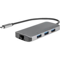 ROCSTOR Y10A255-A1 Premium USB-C Hub USB-A Gigabit Ethernet 100W PD USB 3.0