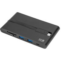 ROCSTOR Y10A263-B1 Premium USB-C Ultra-Mini Dock HDMI VGA Multiport Adapter