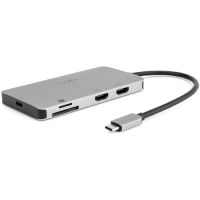 ROCSTOR Y10A302-S1 USB-C 8-in-1 Multiport Hub 2xHDMI 3xUSB-A DP 1.4 Support