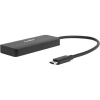 ROCSTOR Y10A303-B1 USB-C 4K Triple DisplayPort Adapter 3xDP 4K DP 1.4