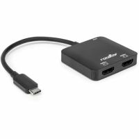 ROCSTOR Y10A324-B1 Premium USB-C Dual HDMI 4K 60Hz Adapter DP 1.4 Power Delivery