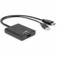 ROCSTOR Y10A325-B1 Premium HDMI to DisplayPort 8K Adapter USB Type-A Cable