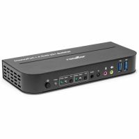 ROCSTOR Y10A326-B1 SolidKVM SK05 DisplayPort 1.4 USB 3.0 2x1 KVM Switch 4K@60Hz