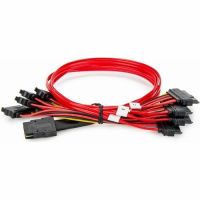 ROCSTOR Y10C871-RD 50cm 19.7in Internal SAS Mini Cable SFF8087 Red