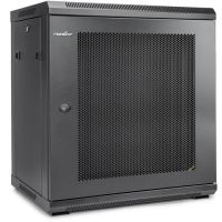 ROCSTOR Y10E006-B1 SolidRack 12U Wall Mount Rack Vented Enclosure Locks 200lb