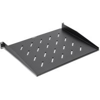 ROCSTOR Y10E017-B1 1U Universal Vented Rack Mount Shelf 13.78in 350mm Depth