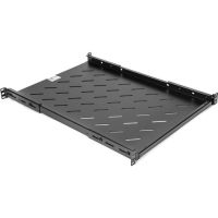 ROCSTOR Y10E021-B1 1U Universal Vented Rack Mount Shelf 25.6in 650mm Depth Cooling