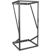 ROCSTOR Y10E041-B1 SolidRack 22U Wall Mount Adjustable 8U/12U/22U 2-Post Open Frame