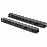 ROCSTOR Y10E050-B1 Vertical Cable Organizer Finger Ducts Management Panel Large