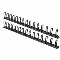 ROCSTOR Y10E052-B1 Vertical Cable Organizer D-Ring Hooks 6ft Two 3ft Sections