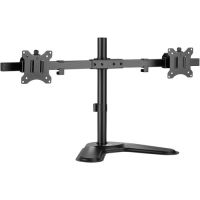 ROCSTOR Y10N003-B1 ErgoReach EP2 Premium Pole Mount Dual-Screen Monitor Stand 32"