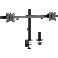 ROCSTOR Y10N005-B1 ErgoReach EP17 Dual Monitor Pole Mount C-Clamp Two 32" Displays