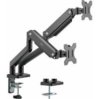 ROCSTOR Y10N012-B1 ErgoReach ED2 Premium Dual Ergonomic Monitor Arm C-Clamp 27"