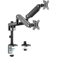 ROCSTOR Y10N013-B1 ErgoReach EP9 Premium Dual Ergonomic Monitor Arm C-Clamp 27"