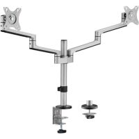 ROCSTOR Y10N019-S1 ErgoReach EP14 Premium Aluminum Articulating Dual-Screen Mount 27"