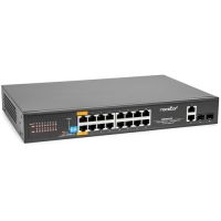 ROCSTOR Y10S007-B1 SolidConnect SC20 16-Port PoE+ Gigabit Unmanaged Ethernet Switch