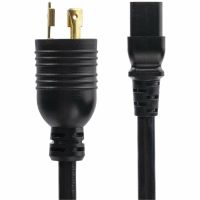 StarTech 6ft (1.8m) Heavy Duty Extension Cord, Twist-Lock NEMA L6-20P to C19, 20A 250V, 12AWG, Black Extension Cable, Heavy Gauge Power Cable, TAA Compliant, UL Listed - ZA16-2600-POWER-CORD