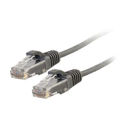 C2G RJ45 Male to RJ45 Male Slim Cat 6 Patch Cable (1.5', Gray) - 1086