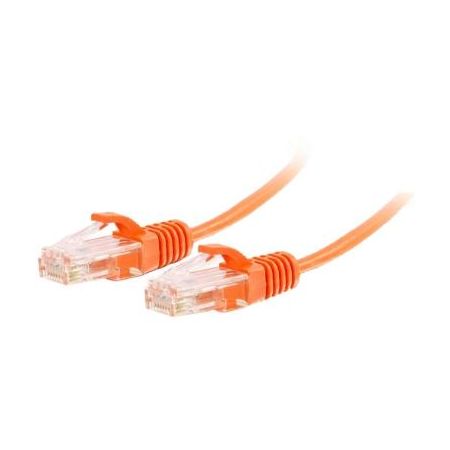 C2G RJ45 Male to RJ45 Male Slim Cat 6 Patch Cable (10', Orange) - 1179