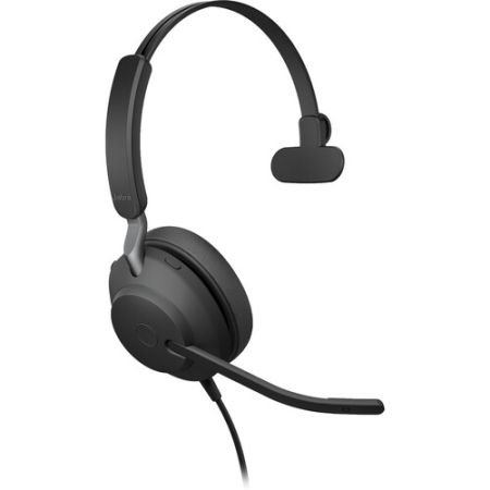 Jabra Evolve2 40 SE Mono Wired On-Ear Headset (Microsoft Teams, USB-A, Black)