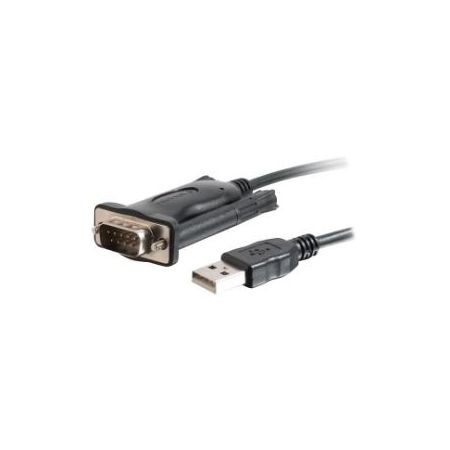 C2G 5ft USB to Serial Cable - USB to DB9 Serial RS232 Cable - M/M - 26887