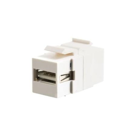 C2G Snap-In USB A to USB B Keystone Panel Mount Coupler Insert Module - F/F - 28751