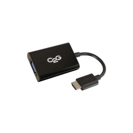 C2G HDMI to VGA + Audio Adapter - HDMI to VGA + 3.5mm Audio Converter - 41351