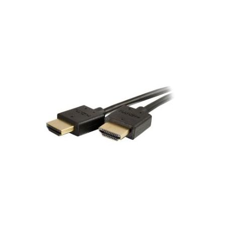 C2G Plus Series 2ft High Speed HDMI Cable with Low Profile Connectors - 4K Slim Flexible HDMI 2.0 Cable - 4K 60Hz - 41362