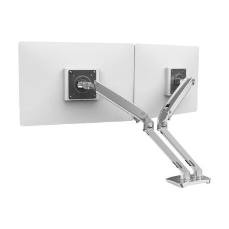 Ergotron MXV Desk Mount Dual-Monitor Arm (Polished Aluminum) - 45-496-026