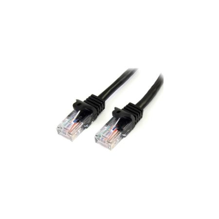 StarTech Cat5e Ethernet Cable 15 ft Black - Cat 5e Snagless Patch Cable - 45PATCH15BK