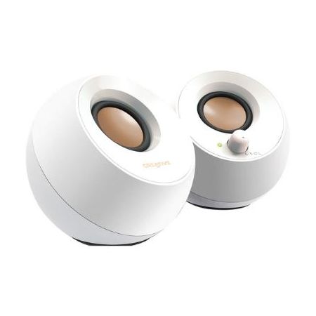 Creative Labs Creative Pebble USB 2.0 Desktop Speakers (White) - 51MF1680AA001