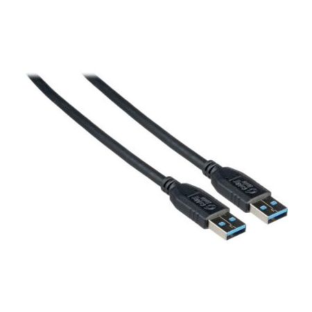 C2G 6.5' (2 m) USB 3.1 Gen 1 A Male to A Male Cable (Black) - 54171