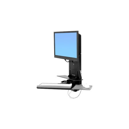 Ergotron StyleView Sit-Stand Vertical Lift, Patient Room mounting kit - LCD display / keyboard / mouse / barcode