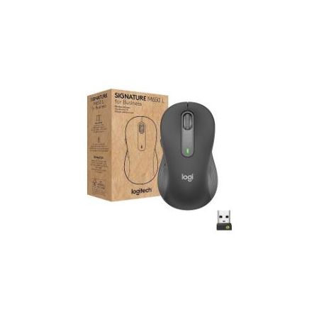 Logitech Signature M650 L for Business - mouse - large size - Bluetooth - graphite - 910-006346