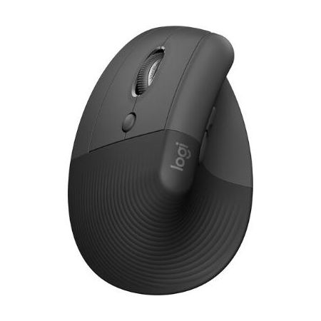 Logitech Lift Vertical Left Handed Ergonomic Wireless Mouse (Graphite) - 910-006467