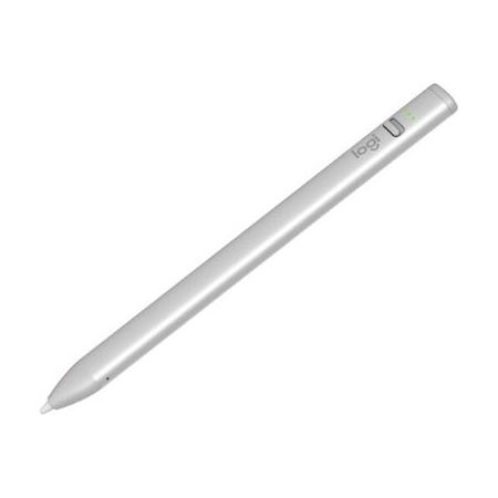 Logitech Crayon Digital Pencil for iPads with USB-C Port (Silver) - 914-000070