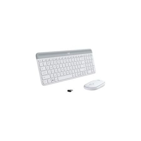 Logitech Slim Wireless Combo MK470 - keyboard and mouse set - off-white - 920-009443